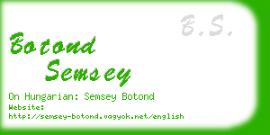 botond semsey business card